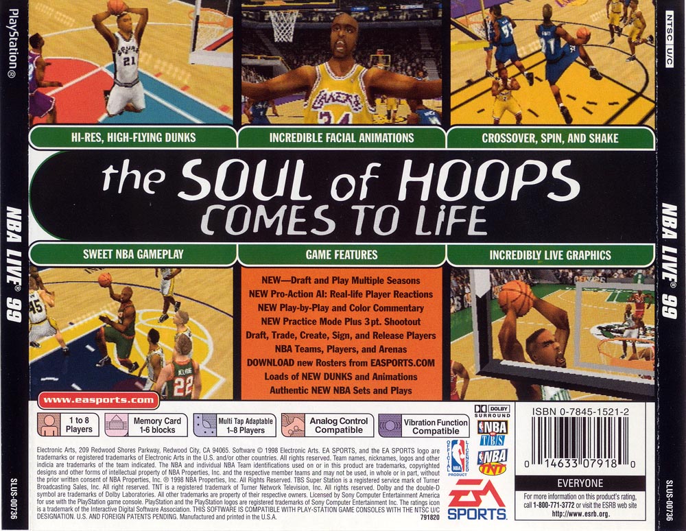 NBA Live '99 (N64, PS1, Windows) (gamerip) (1998) MP3 - Download